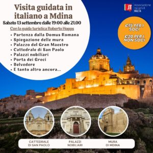 Visita guidata "Mdina di sera"